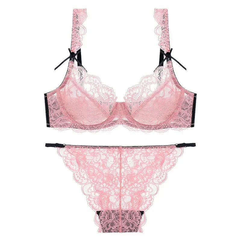 Cotton Bra Everyday - Sexy Transparent Ultra-thin Lace Lingerie Set