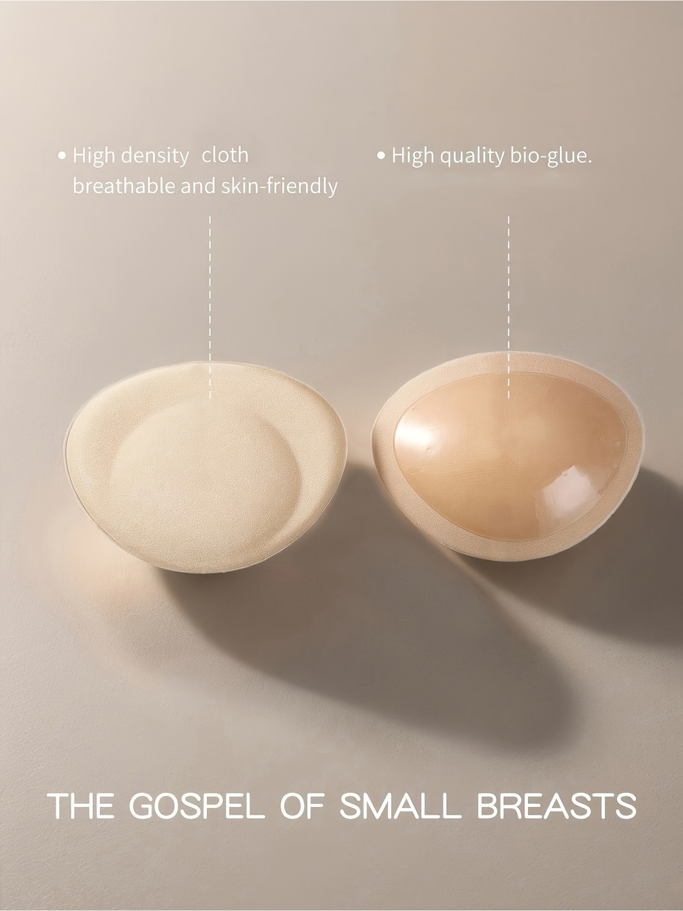 Push Up Bra Silicone - Self-Adhesive Push-Up Bra Inserts, Breathable Skin-Friendly