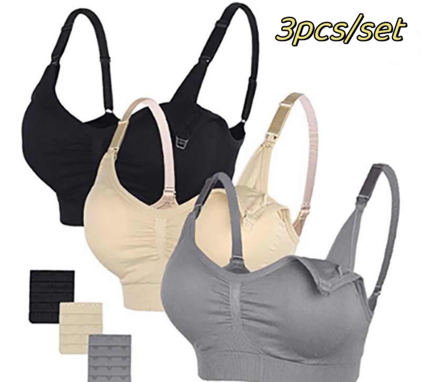 3pcs/Set High Quality Maternit - Full Coverage Bra review and price