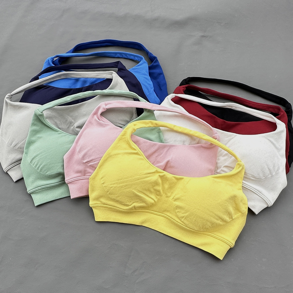 Sports Bra Women Seamless Halt - Plunge Bra Push Up review and price