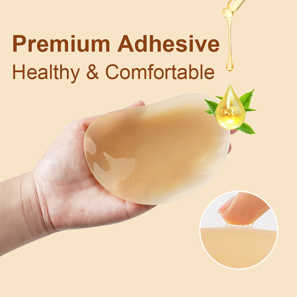 3Pairs Crescent Nipple Cover S - Push Up Bra Silicone review and price