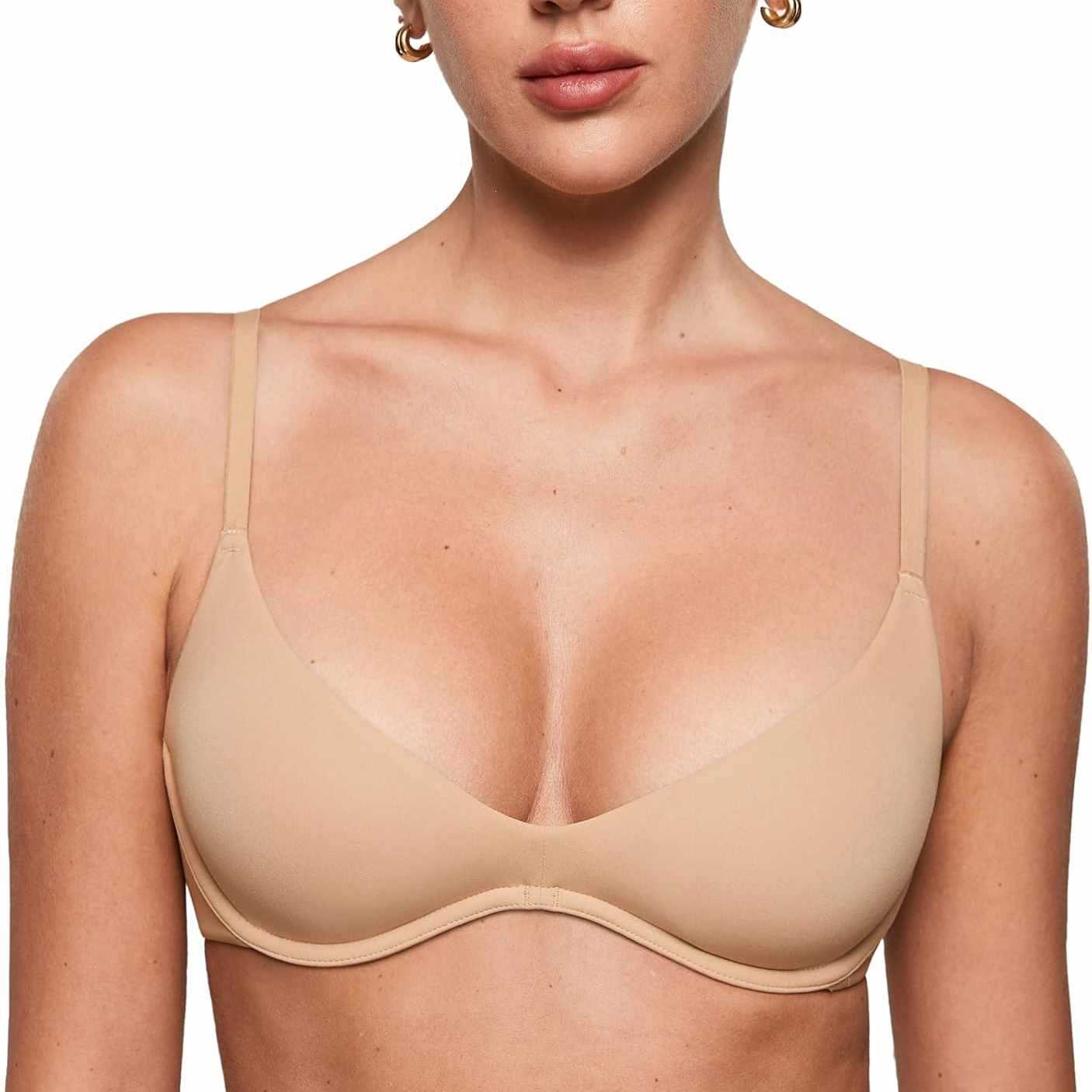 Women's Deep V Unpadded Seamle - Plunge Bra Push Up review and price