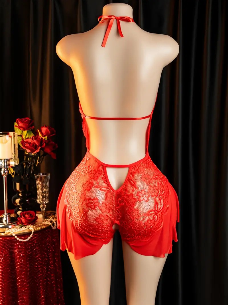 Hot Erotic Crotchless Lingerie - Lace Bralette Set review and price