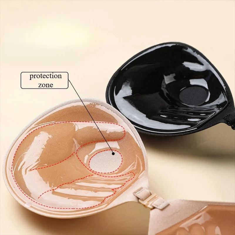 Women Sexy Strapless Bra Palm  - Push Up Bra Silicone review and price