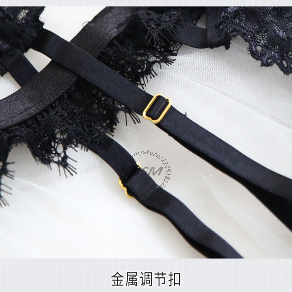LISM Black Eyelash Lace Linger - Lace Bralette Set review and price