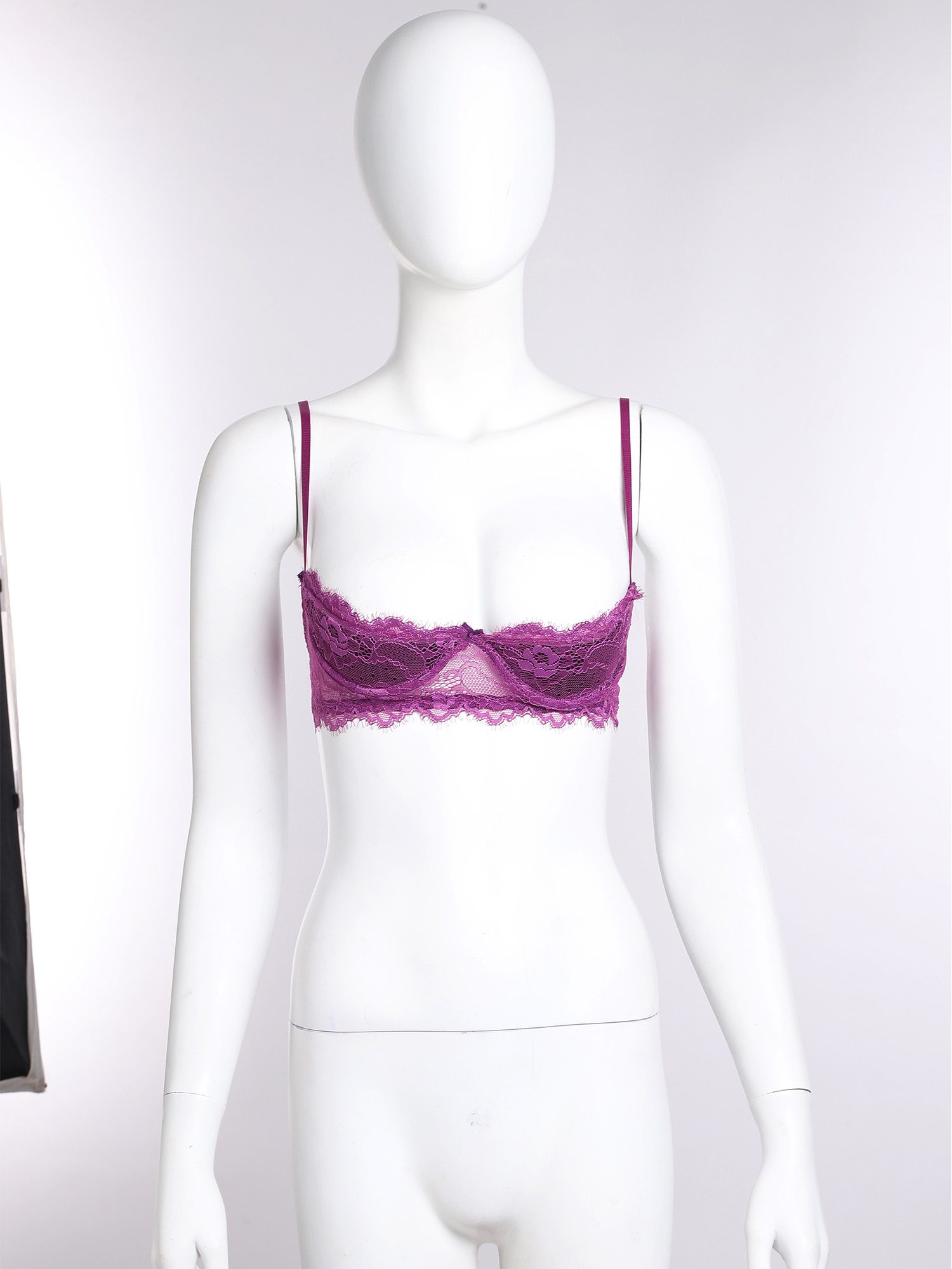 Womens Sexy Lace 1/4 Cup Under - Sheer Mesh Bra review and price