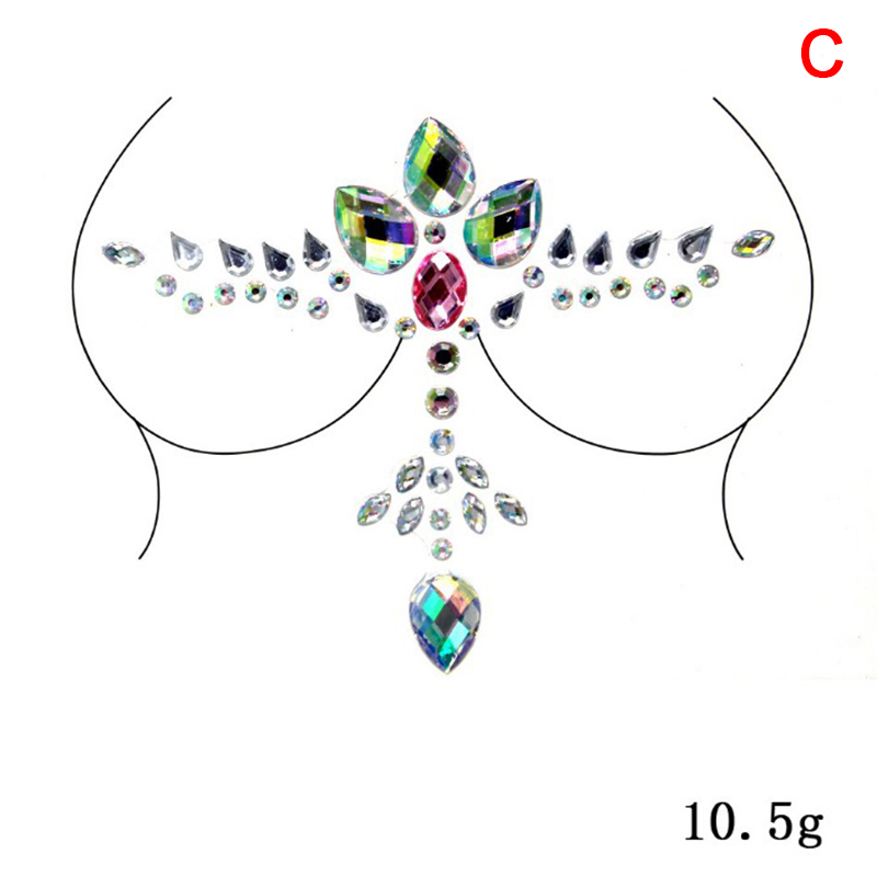 Acrylic Colorful Crystal Breas - Strapless Bra Adhesive review and price