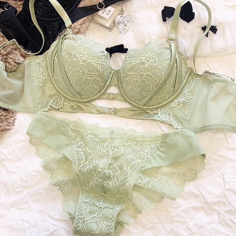 Sexy Hollow Lace Bra Set Large - Cotton Bra Everyday review and price