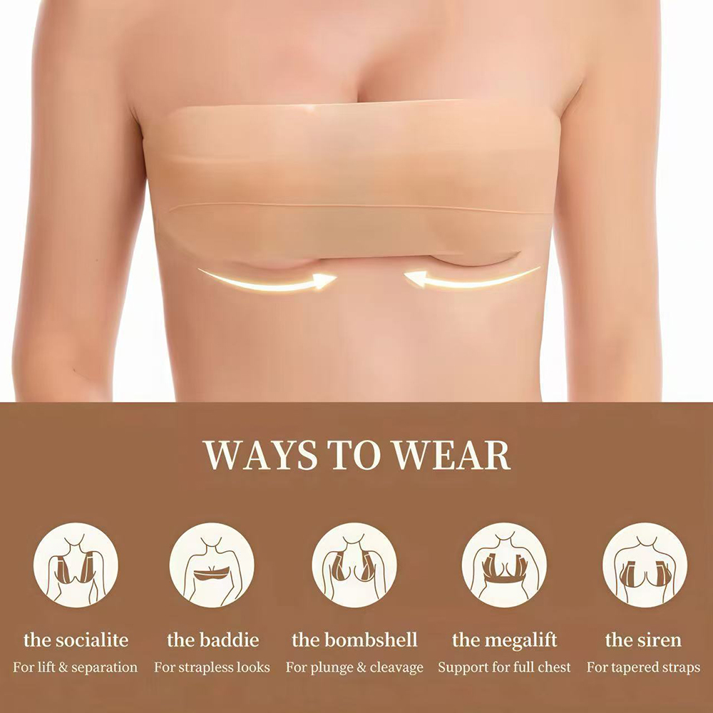 6pcs One Piece Silicone Lift U - Push Up Bra Silicone review and price