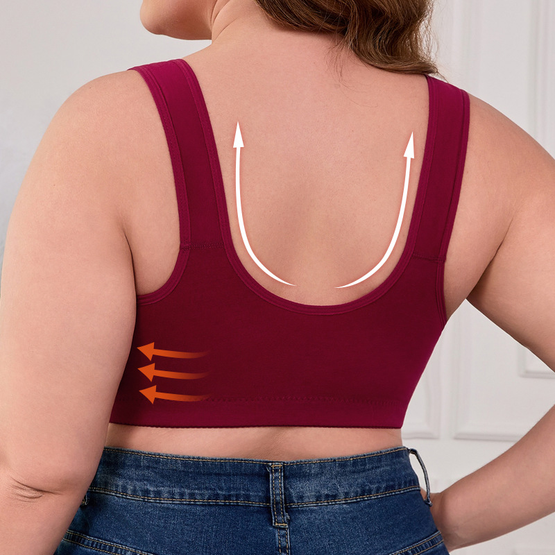 XL-7XL Plus Size Front Buckle  - Full Coverage Bra review and price
